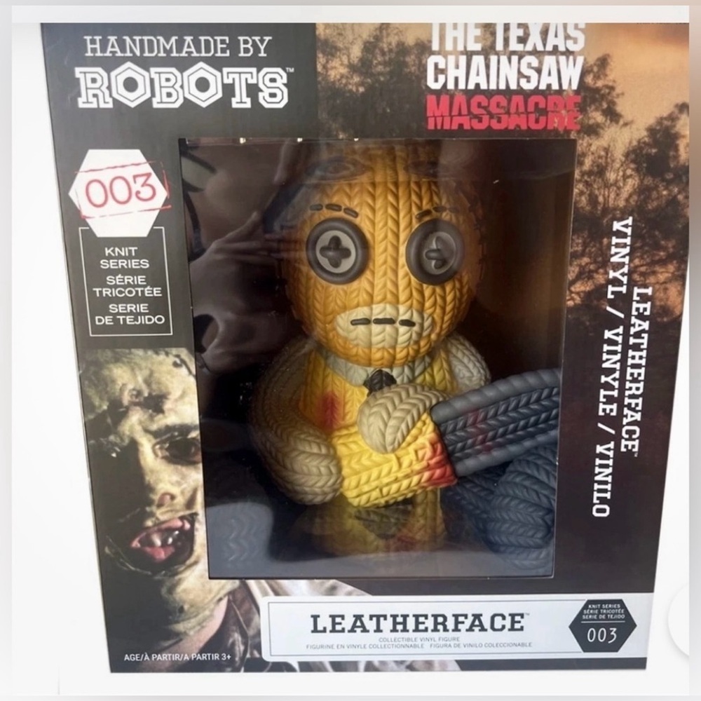 Handmade By Robots 12" Large Vinyl Knit
Series Figure - 003 Leatherface